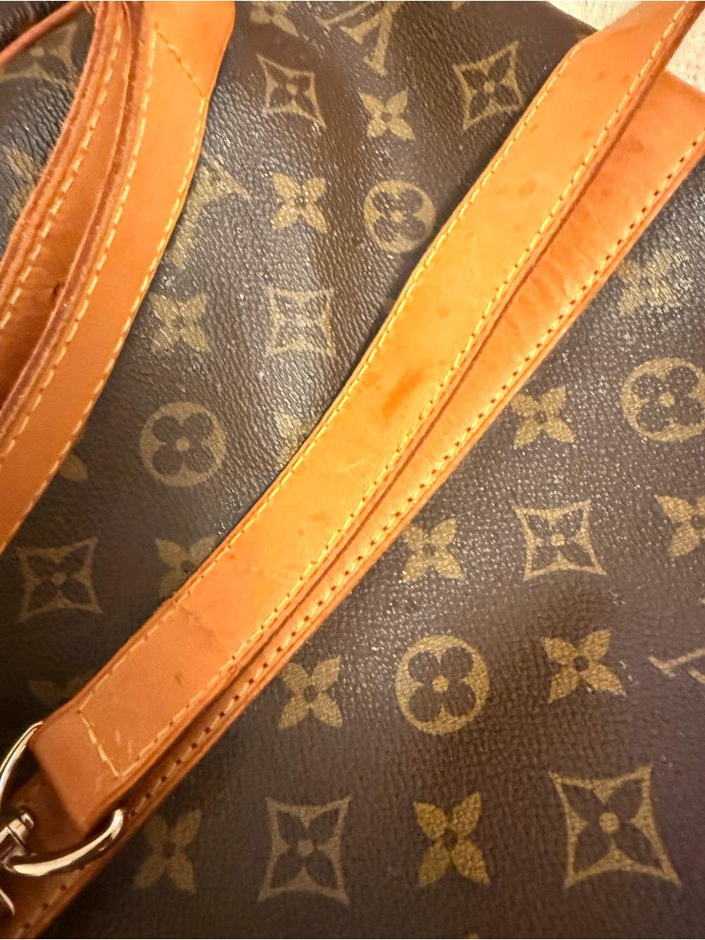 Louis Vuitton Monogram Keepall Duffel 55 - Dark Brown with Tan Trim - Picture 10 of 10